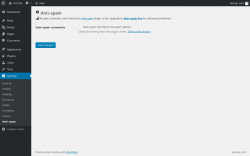 Page screenshot: Settings  &rarr; Anti-spam