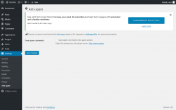 Page screenshot: Settings  &rarr; Anti-spam