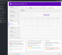 Page screenshot: Firewall &rarr; 
						Blocking                     