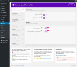 Page screenshot: Settings &rarr; Anti-spam