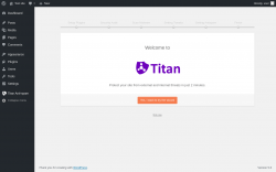 Page screenshot: Setup &lsaquo; Test site &mdash; WordPress