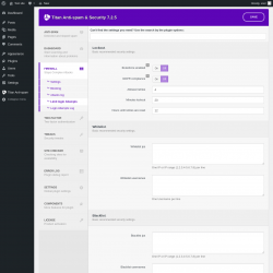 Page screenshot: Limit login Attempts