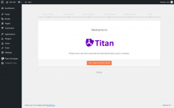 Page screenshot: Setup &lsaquo; Test site &mdash; WordPress