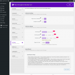 Page screenshot: Settings