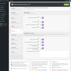 Page screenshot: Tweaks