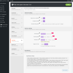 Page screenshot: Settings
