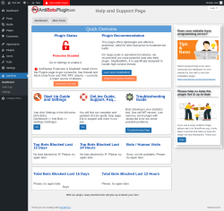 Page screenshot: Anti Bots → Dashboard