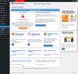 Page screenshot: Anti Bots → Dashboard