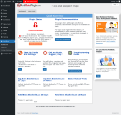 Page screenshot: Anti Bots → Dashboard