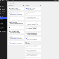 Page screenshot: Settings &rarr; Antispam Bee