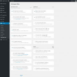 Page screenshot: Settings  → Antispam Bee