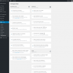 Page screenshot: Settings  → Antispam Bee