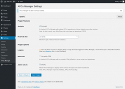 Page screenshot: Settings → APCu Manager