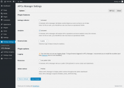 Page screenshot: PerfOps Settings → APCu Manager