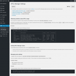 Page screenshot: PerfOps Settings → APCu Manager → WP-CLI