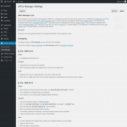 Page screenshot: PerfOps Settings → APCu Manager → About