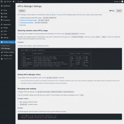 Page screenshot: PerfOps Settings → APCu Manager → WP-CLI