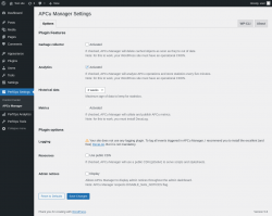Page screenshot: PerfOps Settings → APCu Manager