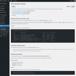 Page screenshot: PerfOps Settings → APCu Manager → WP-CLI