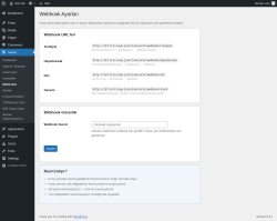 Page screenshot: Isarud &rarr; Webhooks