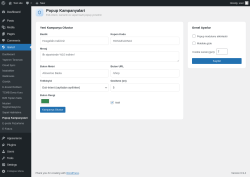 Page screenshot: Isarud &rarr; Popup Kampanyalari