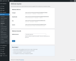 Page screenshot: Isarud &rarr; Webhooks