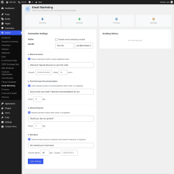 Page screenshot: Isarud &rarr; Email Marketing