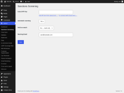 Page screenshot: Isarud &rarr; Sanctions Screening