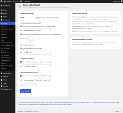 Page screenshot: Isarud &rarr; Cross-sell & Upsell