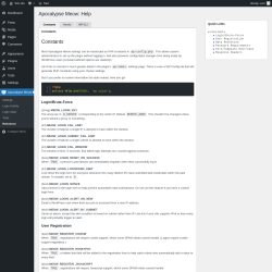 Page screenshot: Apocalypse Meow → Reference