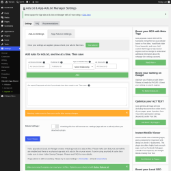 Page screenshot: Settings &rarr; Ads.txt & App-Ads.txt