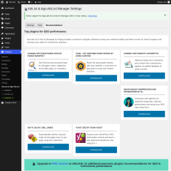 Page screenshot: Settings &rarr; Ads.txt & App-Ads.txt &rarr; Recommendations