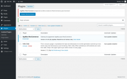 Page screenshot: Plugins ‹ Test site — WordPress
