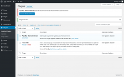 Page screenshot: Plugins ‹ Test site — WordPress
