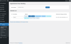 Page screenshot: Appointment Hour Booking