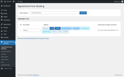 Page screenshot: Appointment Hour Booking