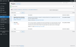 Page screenshot: Plugins &lsaquo; Test site &mdash; WordPress