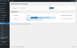 Page screenshot: Settings &rarr; Appointment Hour Booking