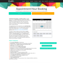 Page screenshot: Appointment Hour Booking &rarr; Online Demo