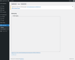Page screenshot: AppPresser → Log