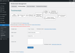 Page screenshot: Apptivo → Testimonials → Full View Settings