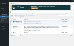 Page screenshot: Plugins &lsaquo; Test site &mdash; WordPress