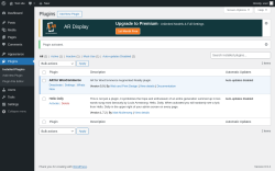 Page screenshot: Plugins &lsaquo; Test site &mdash; WordPress