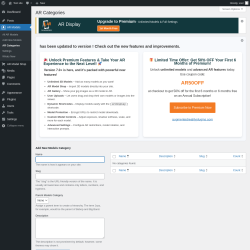 Page screenshot: AR Models &rarr; AR Categories