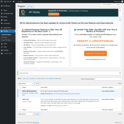 Page screenshot: Plugins &lsaquo; Test site &mdash; WordPress