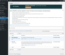 Page screenshot: Plugins &lsaquo; Test site &mdash; WordPress