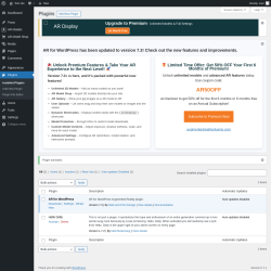 Page screenshot: Plugins &lsaquo; Test site &mdash; WordPress