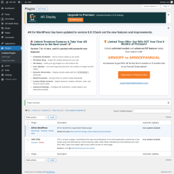 Page screenshot: Plugins &lsaquo; Test site &mdash; WordPress