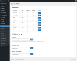Page screenshot: ArCa Gateway → Checkout form