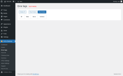 Page screenshot: ArCa Gateway → Error logs